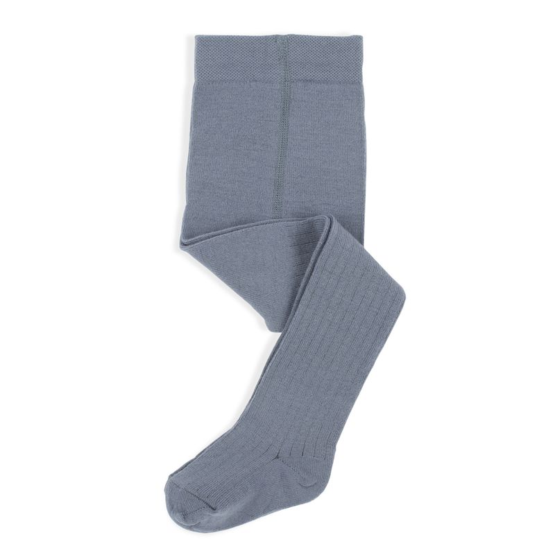 Lillelam - Strømpebukse i merinoull Mellomblå