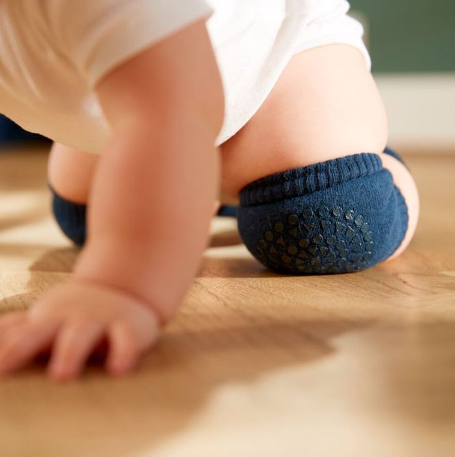 Hovedbilde Go Baby Go -  Antiskli knebeskyttere i bomull Navy Blue